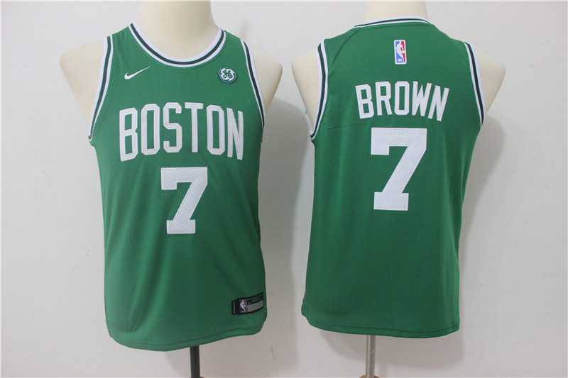 Youth Celtics #7 Jaylen Brown Green Nike Swingman Stitched NBA Jersey